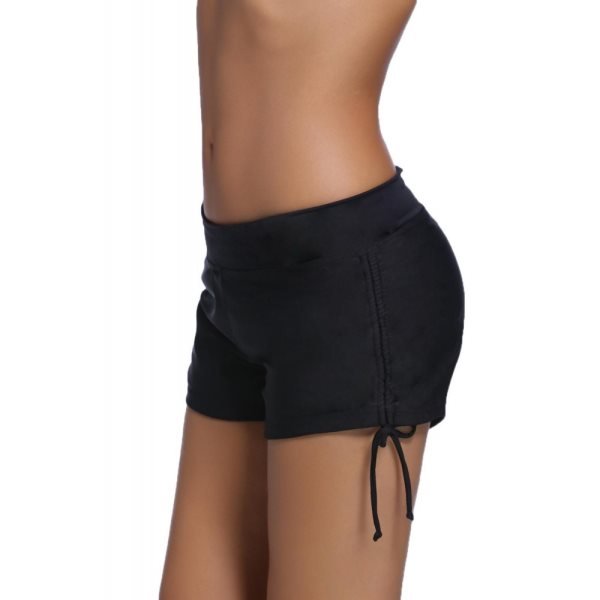 Black Ruched Side Swimsuit Bottom