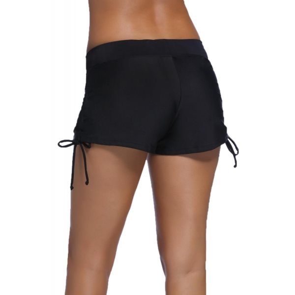 Black Ruched Side Swimsuit Bottom